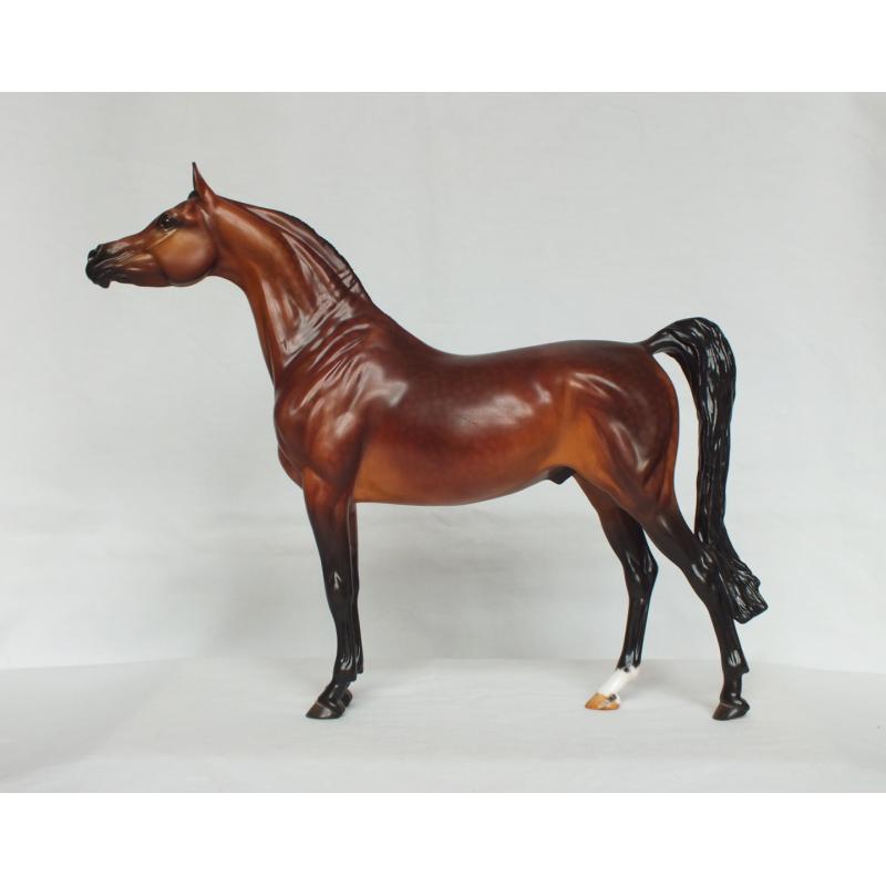 Ahzam, Arabian Stallion - Dapple Bay Painting Standard