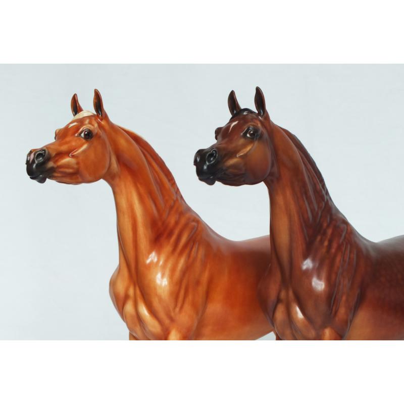 Ahzam, Arabian Stallion - Chestnut Paint Standard