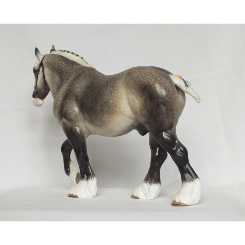 Cromwell, Shire Stallion - Dapple Grey Painting Standard