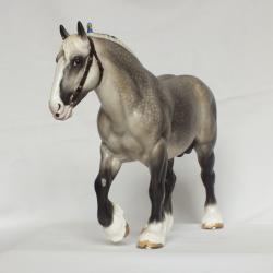 Cromwell, Shire Stallion - Dapple Grey Painting Standard