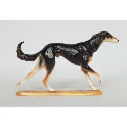 Saluki Dog by David Mayer, painted by Lorraine (Alchemy Ceramics) - Rare